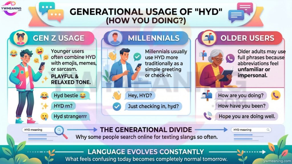 How Different Generations Use HYD