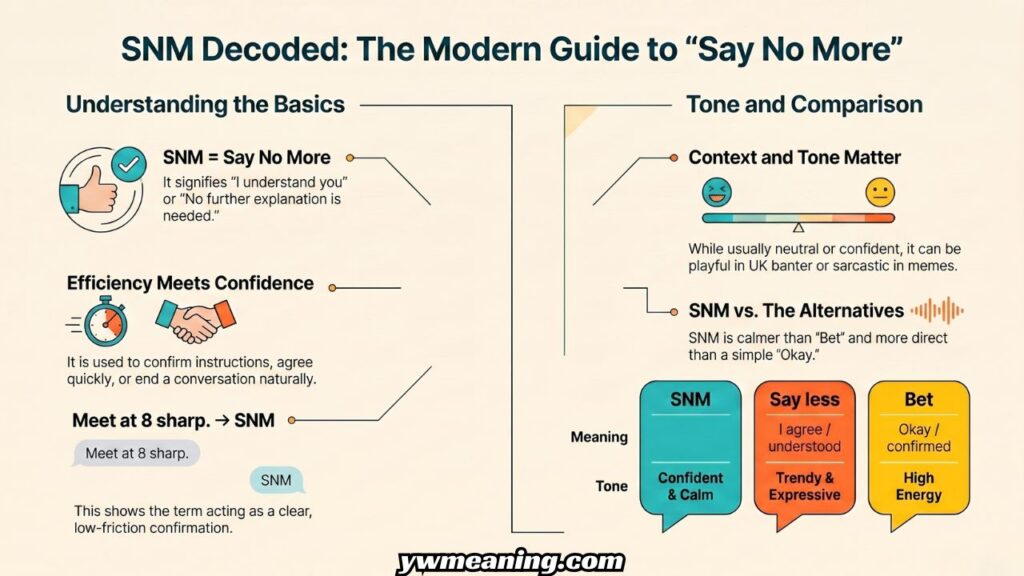 SNM Meaning in Text