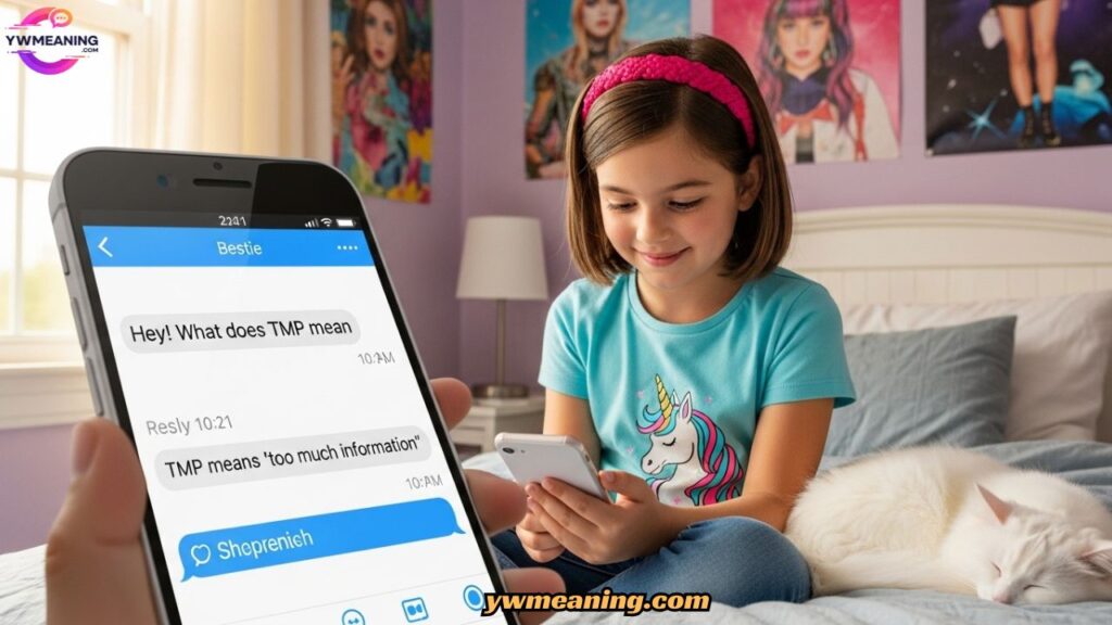 TMP Meaning in Text From a Girl