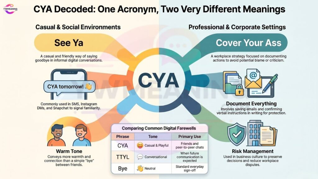 CYA Meaning in Text