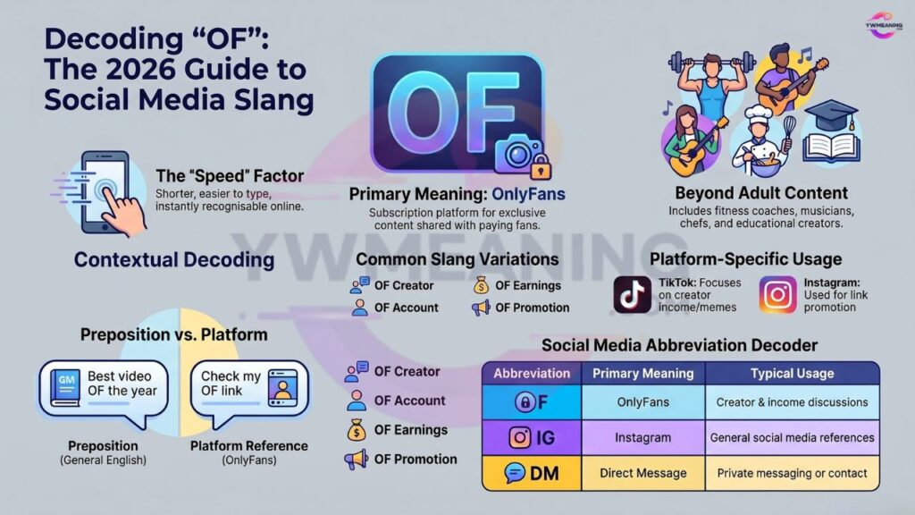 OF Meaning Slang