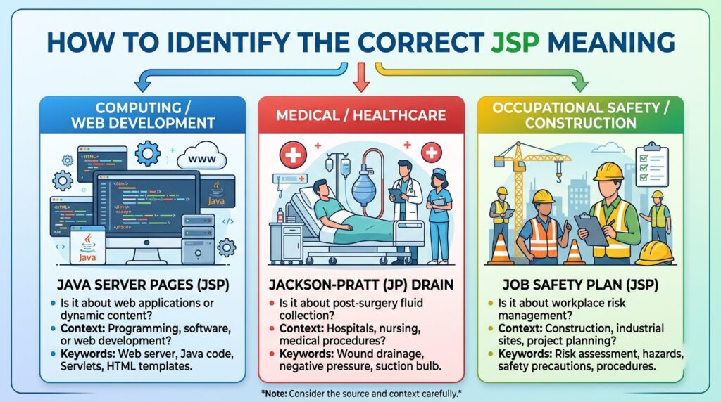 How to Identify the Correct JSP Meaning