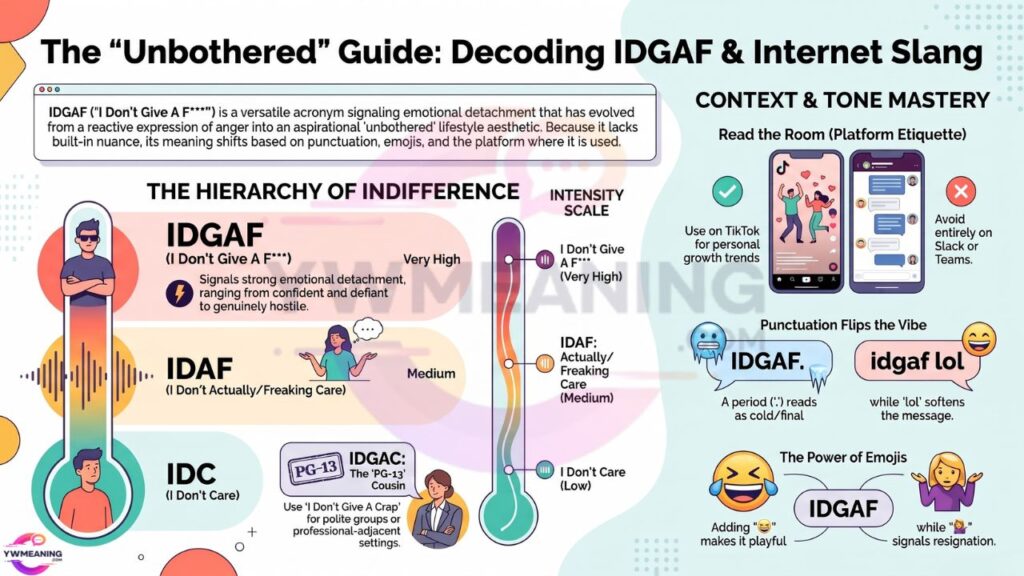 What Does IDGAF Mean in Text
