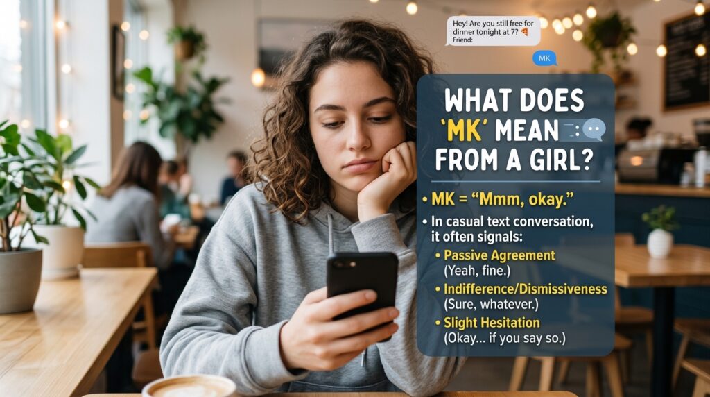 What Does MK Mean From a Girl